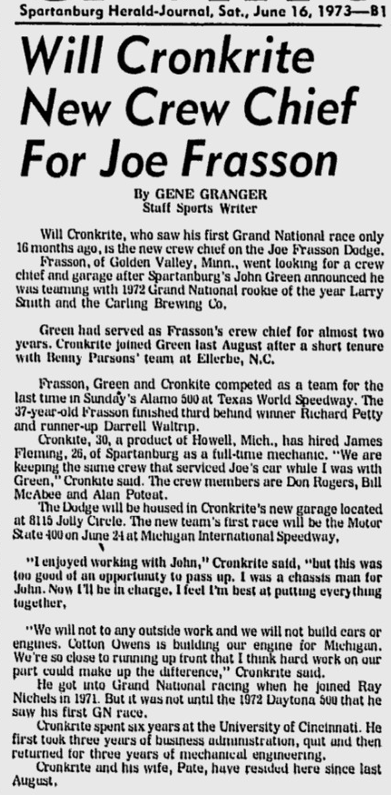 Will Cronkrite – Joe Frasson