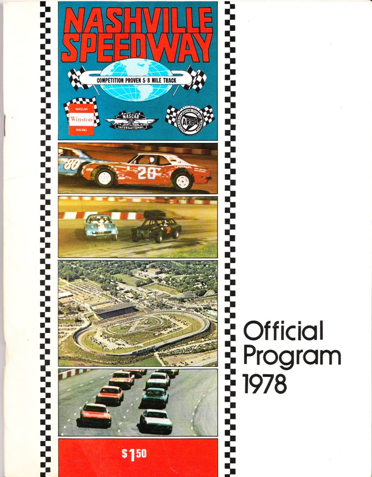 1978 Nashville Speedway track program