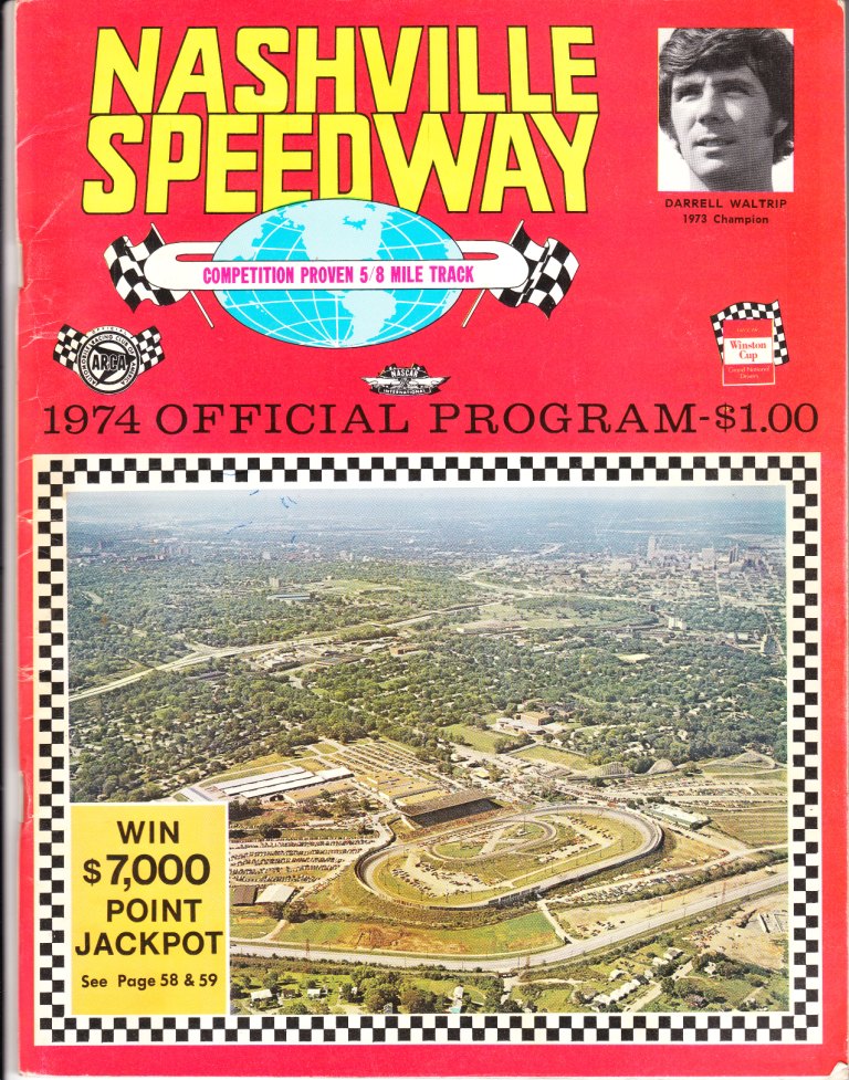 1974 Nashville Speedway track program