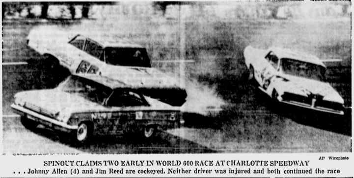 1962 World 600 Johnny Allen Jim Reed