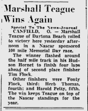 1951 Marshall Teague Canfield