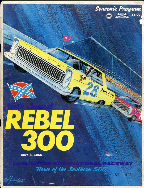 1965 Darlington Rebel 300 program