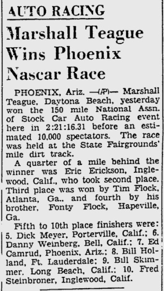 1951 Phoenix Marshall Teague