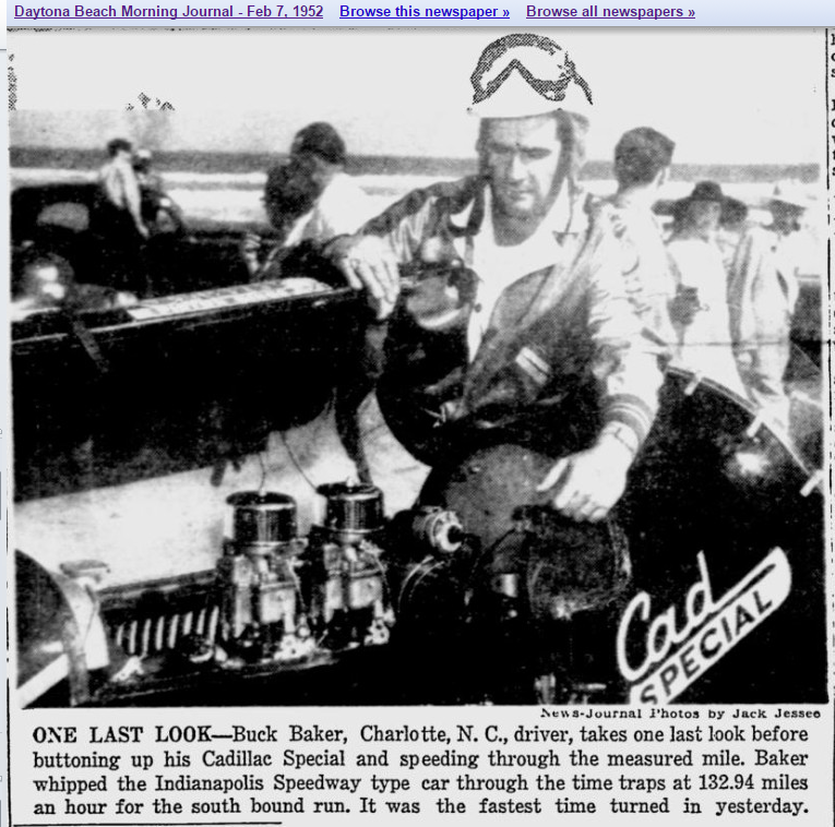 1952 Daytona Buck Baker
