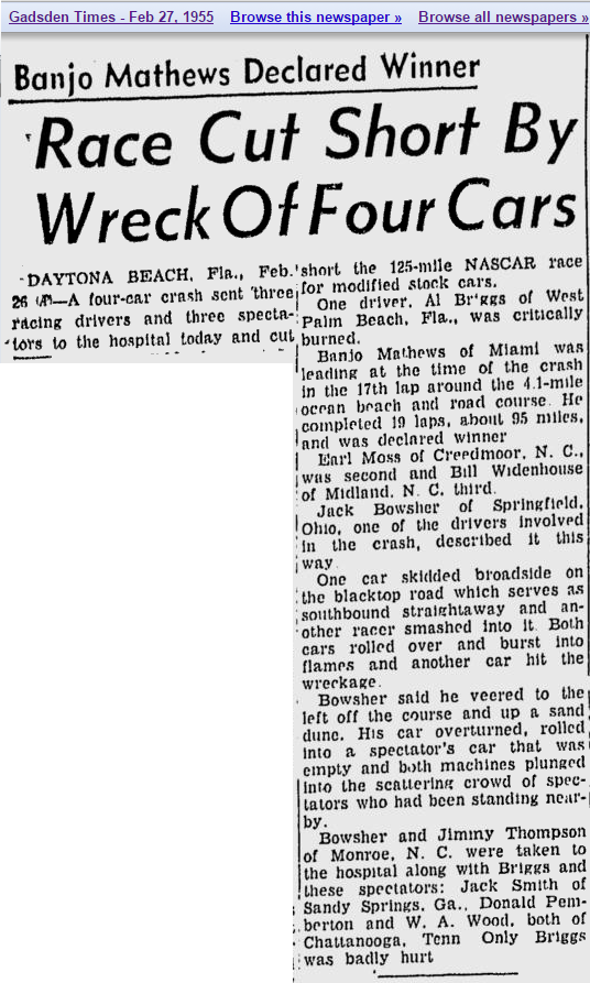 1955 Daytona modified-sportsman race