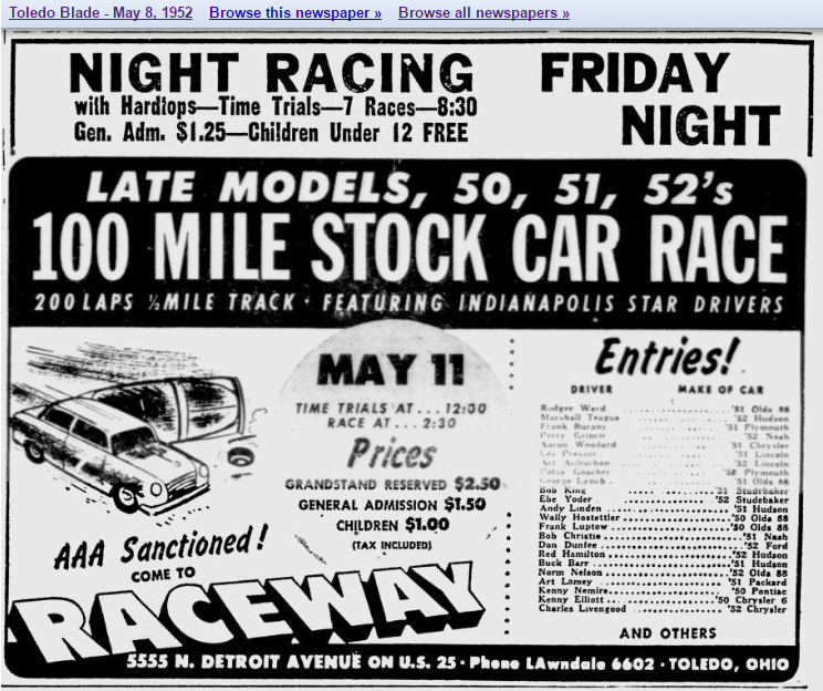 1952 Toledo – Marshall Teague
