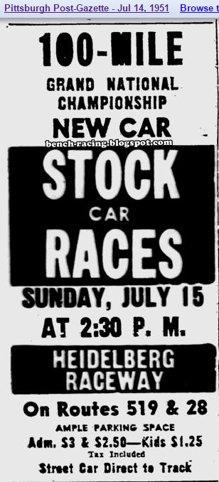 July 15, 1951 Heidelberg Raceway