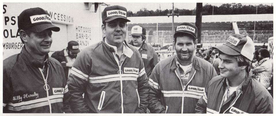 L to R Billy Hensley-Jimmy Hensley-Hubert Hensley-Jeff hensley at Martinsville Speedway