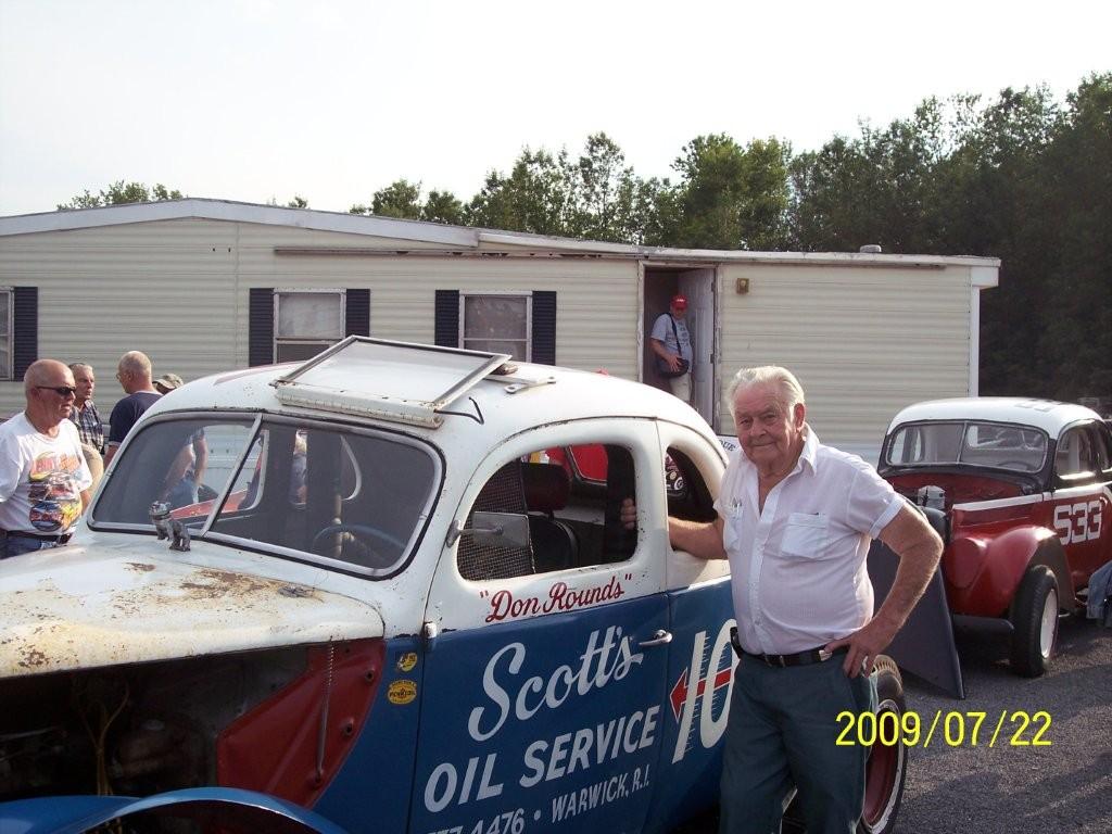 Don Rounds at Utica Rome Speedway 7/23/2009 His unrestored coupe