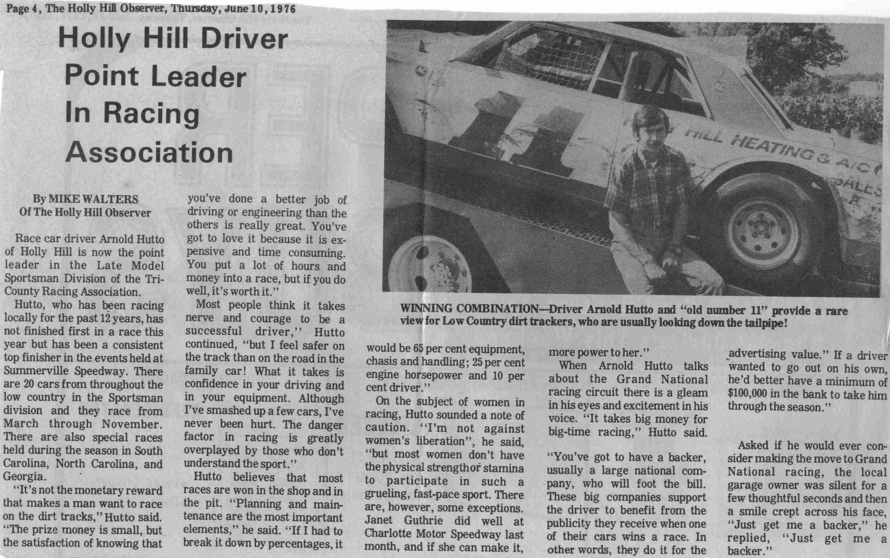11 Arnold Hutto 1976
