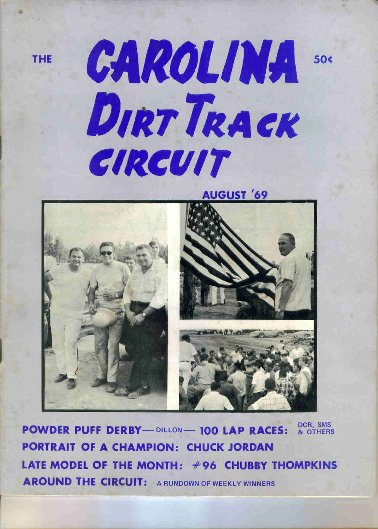 Carolina Dirt Track Circuit Magazine August 1969