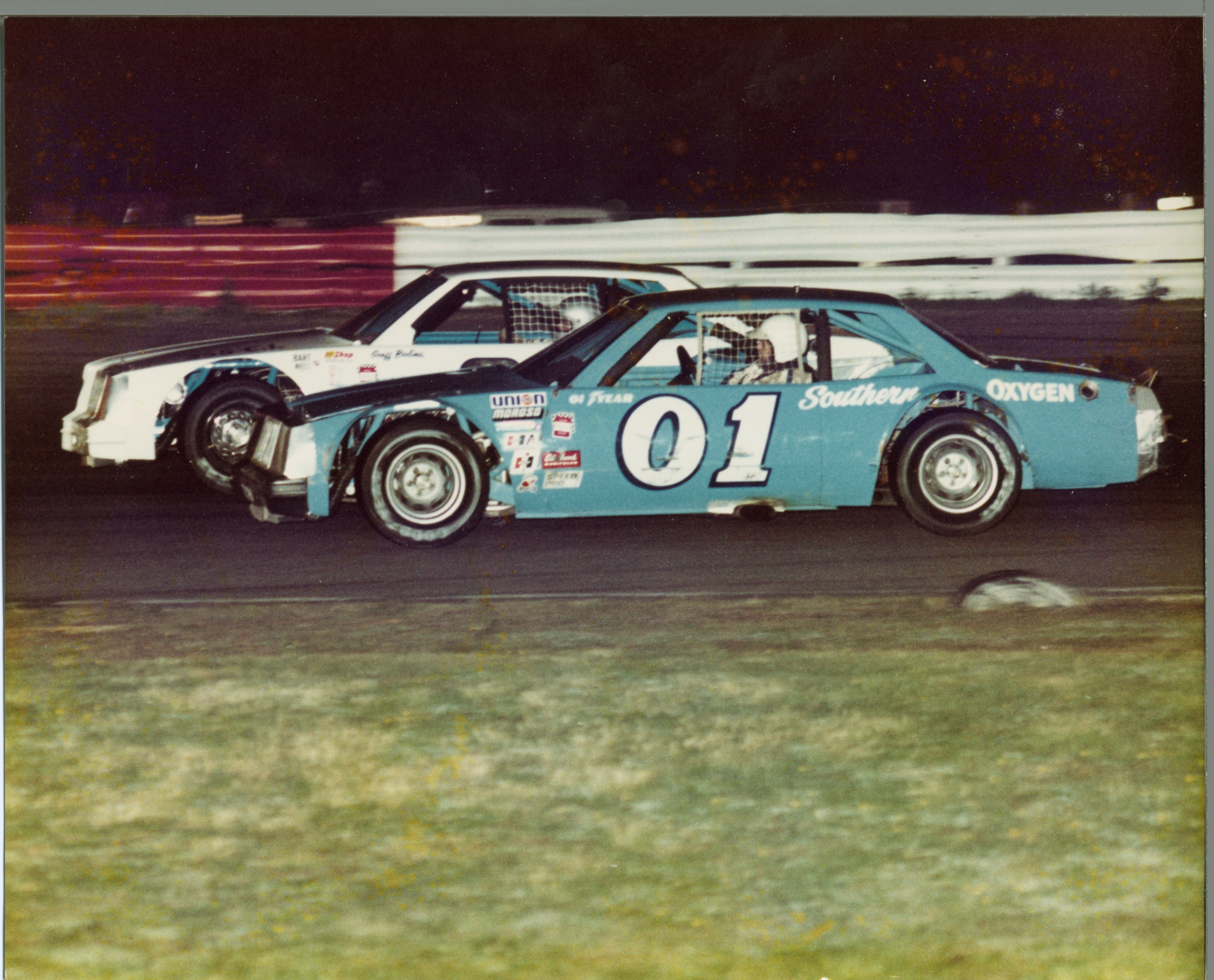 Zervakis race cars at Langley Field Speedway Hutchins inside Bodine outside