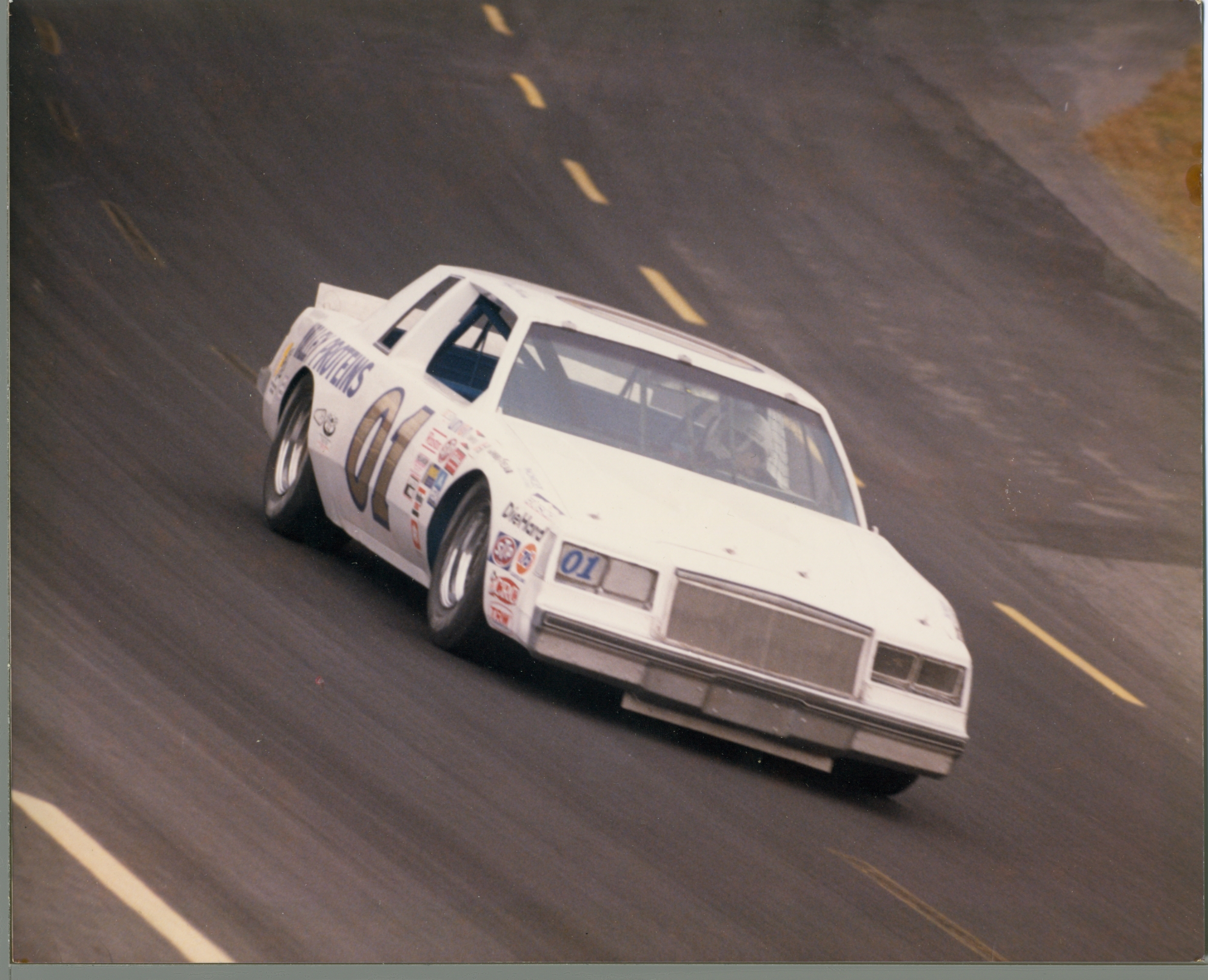 Zervakis Winston Cup car at speed , Bodine Charlotte