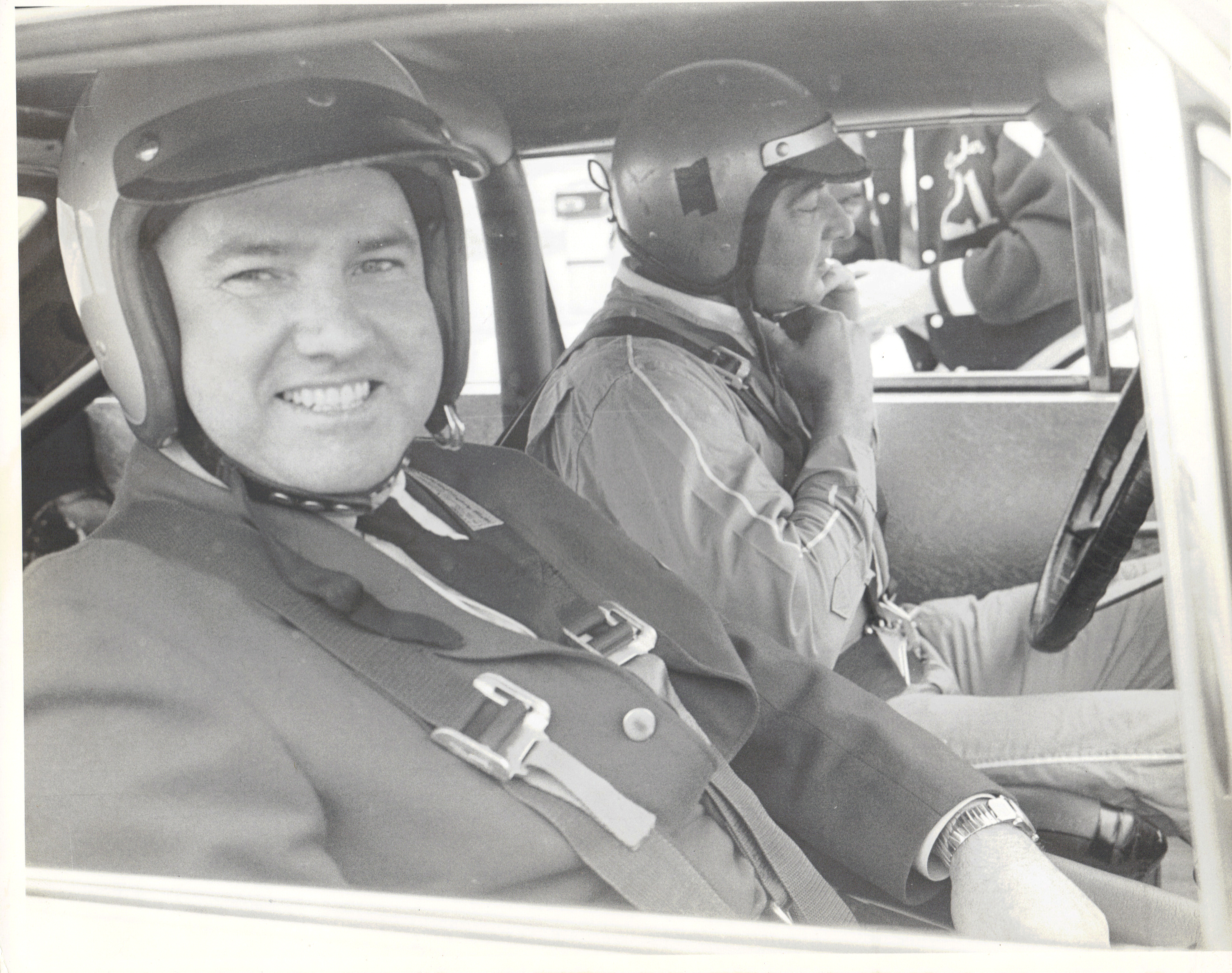 My dad and Fireball Roberts doing Hot Laps at Atlanta 1964