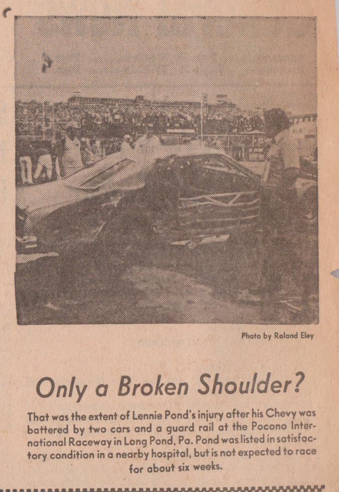 RICHMOND NEWS LEADER,MON.,AUG.5,1974 ONLY A BROKEN SHOULDER