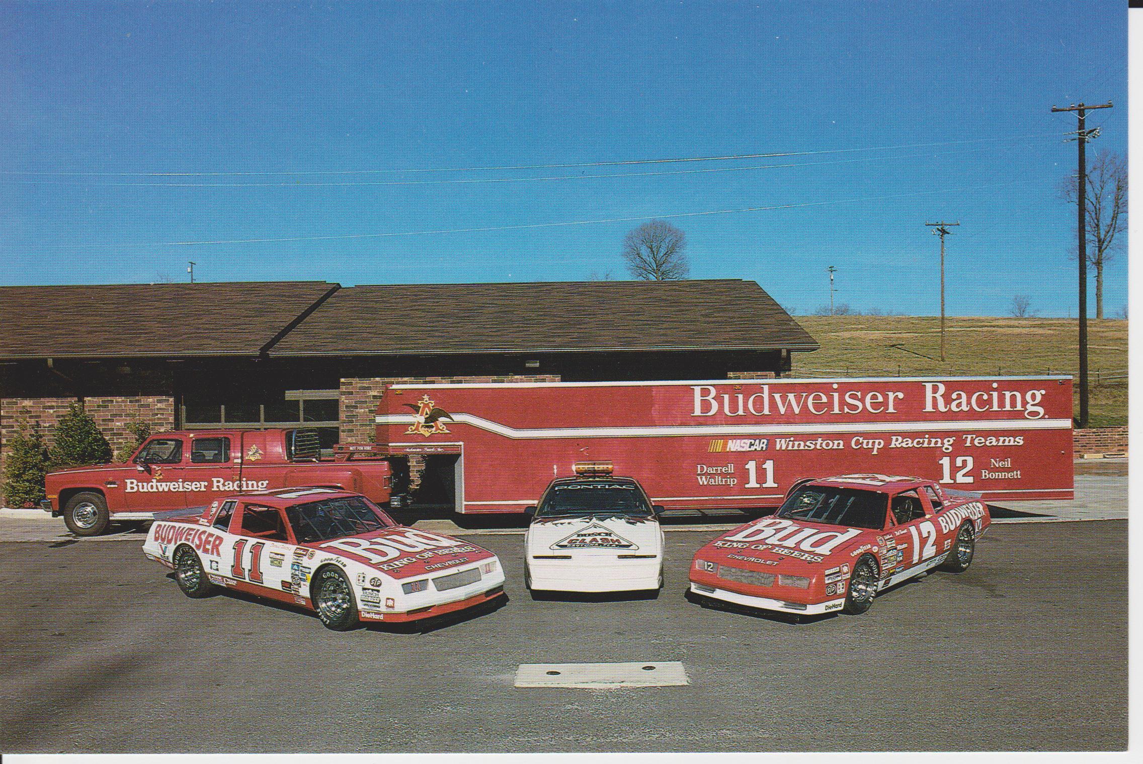 ANHEUSER-BUSCH SHOW CAR TEAM POST CARD (#1 FRONT PHOTO)