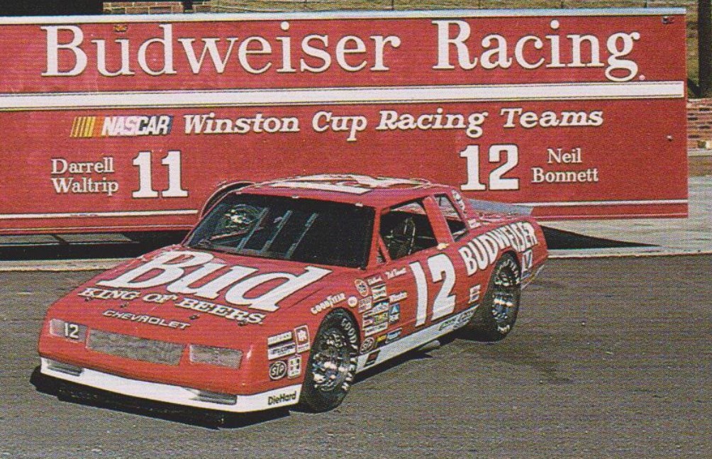 ANHEUSER-BUSCH SHOW CAR TEAM POST CARD (FRONT PHOTO #1B NEIL B. ENLARGED)