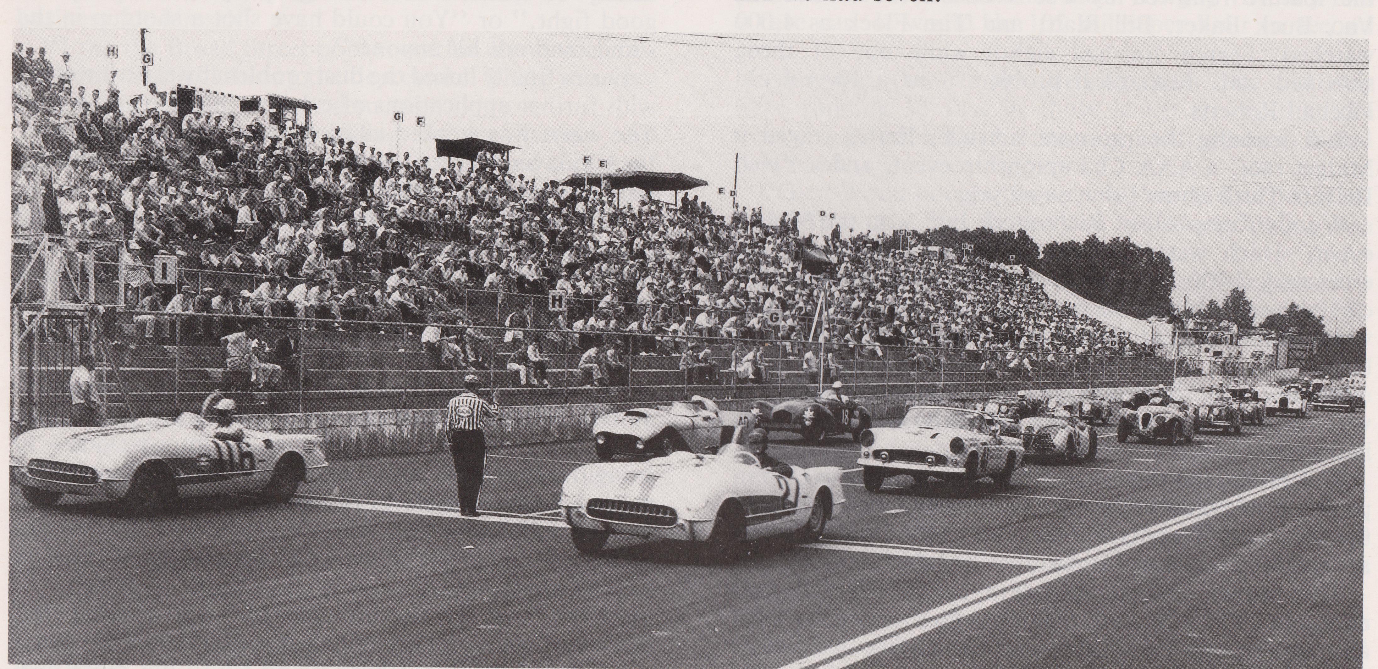 1950’S CORVETTES AND T-BIRDS RACING AT MARTINSVILLE SPEEDWAY 500 – 00
