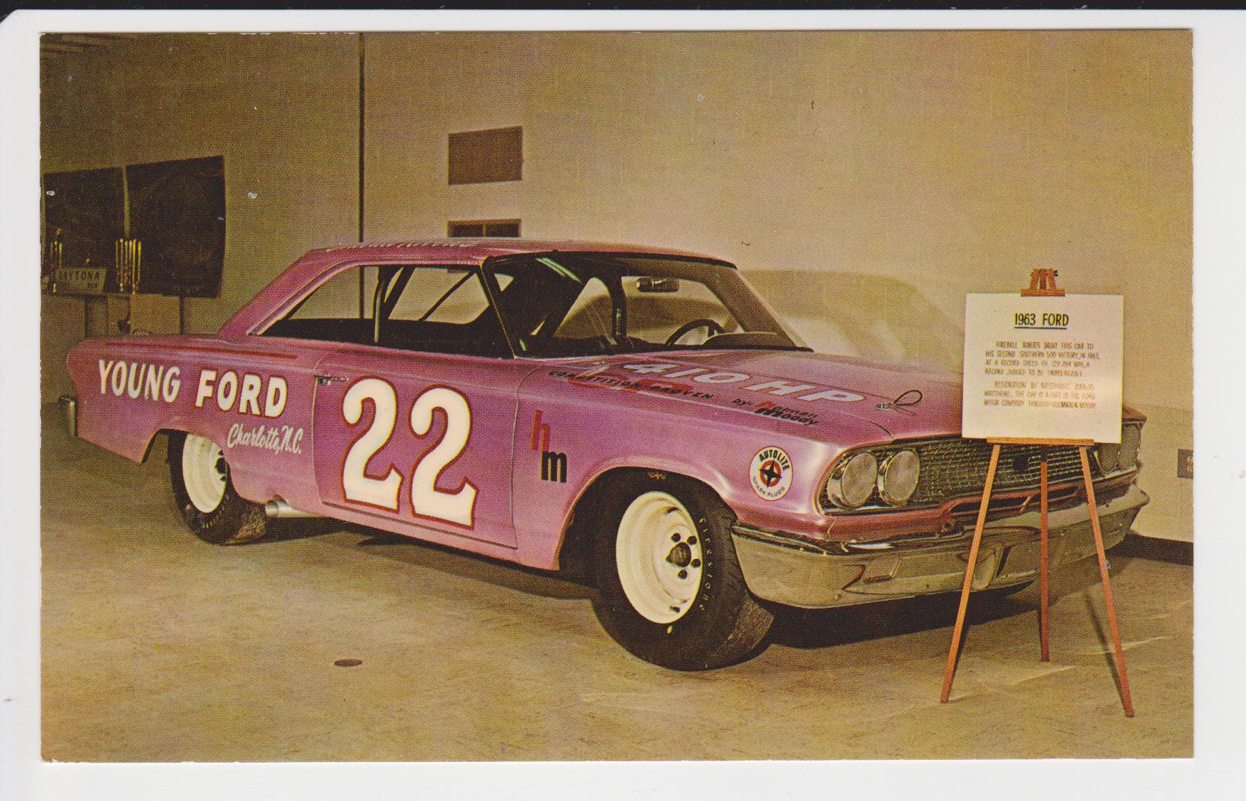 0001A #22 YOUNG FORD, THE JOE WEATHERLY STOCK CAR MUSEUM FRONT