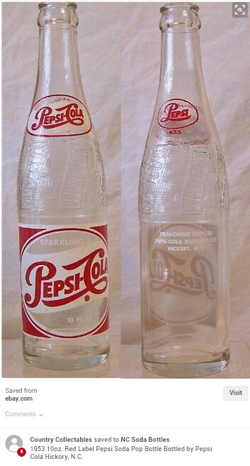 3. Pepsi Cola Bottle 1953 Hickory N.C.JPG