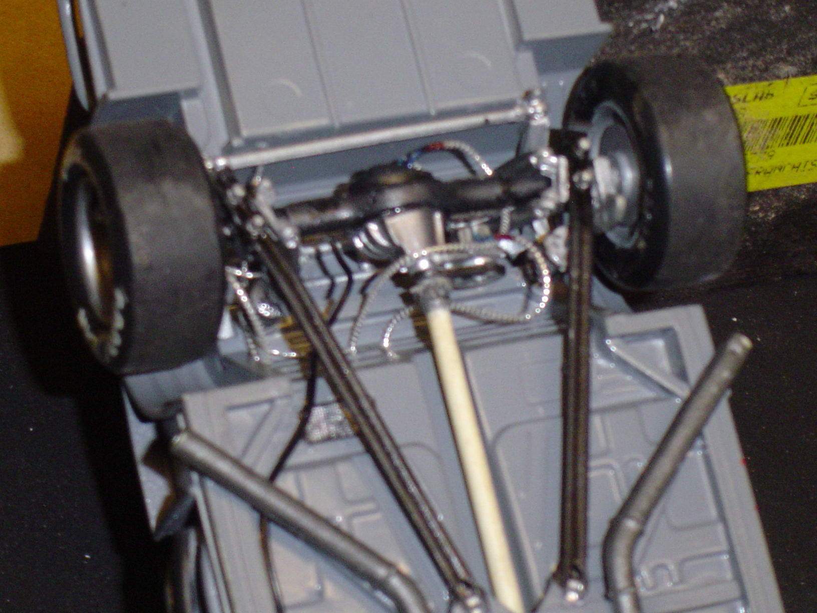In the mid 80,s i think was a rule that ya had to “jack chain” the rear end to the…