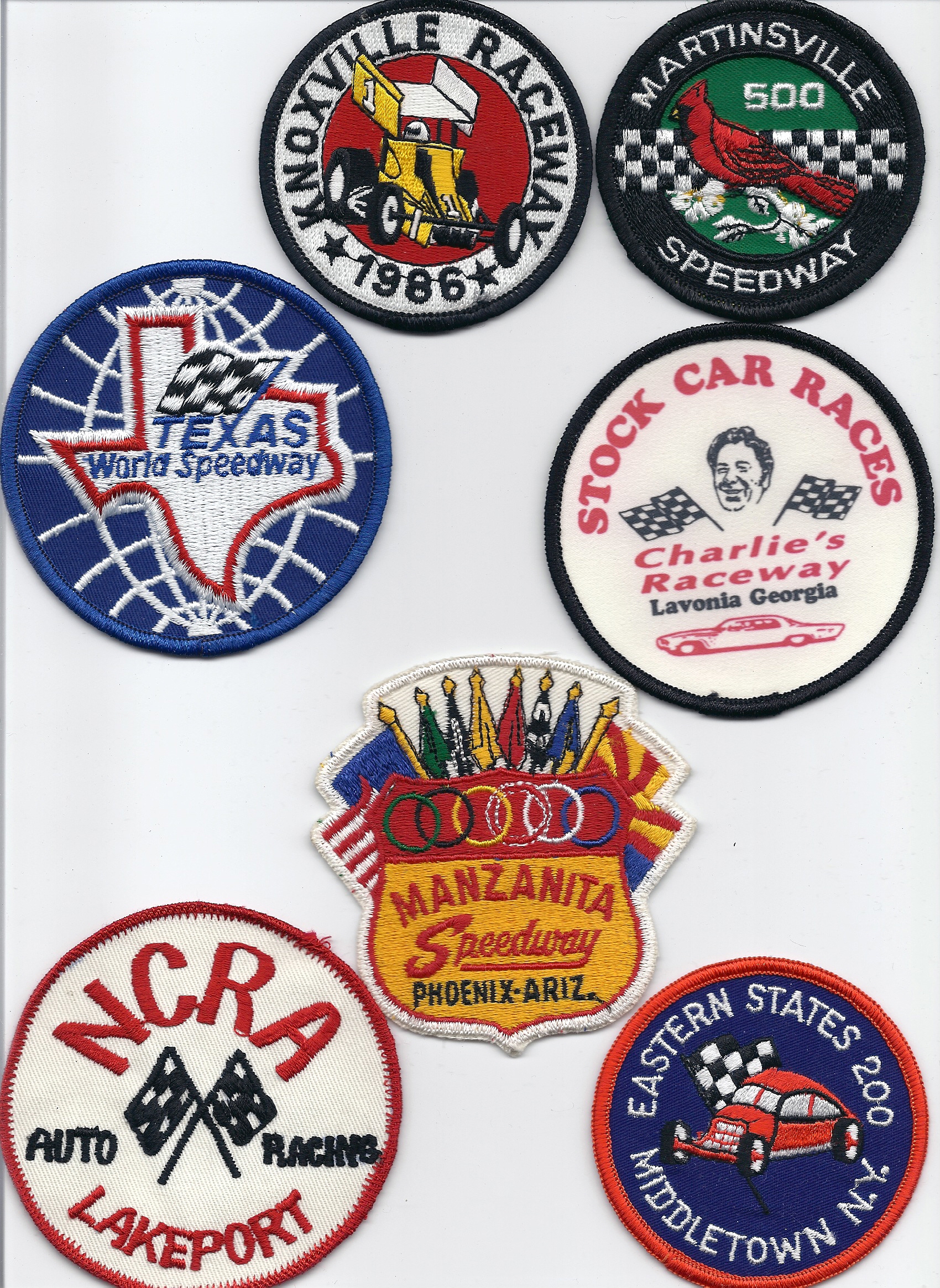 Various race track patches & events.