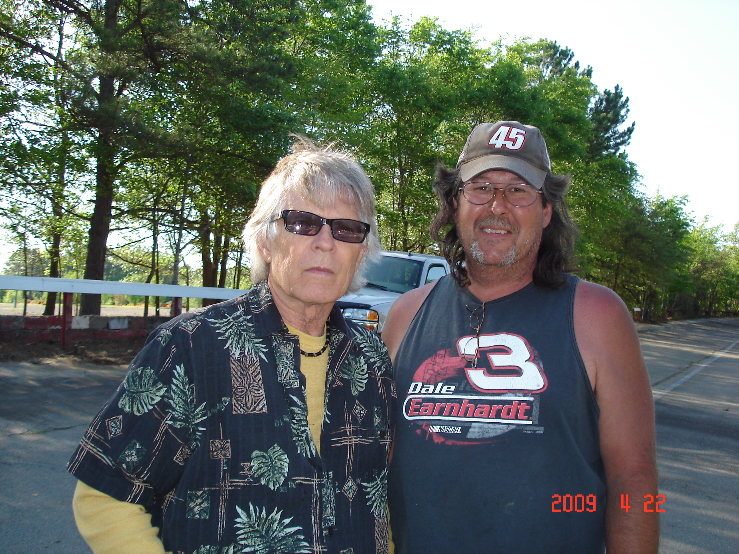 Little Bud Moore And me At columbia speedway Awsome!!