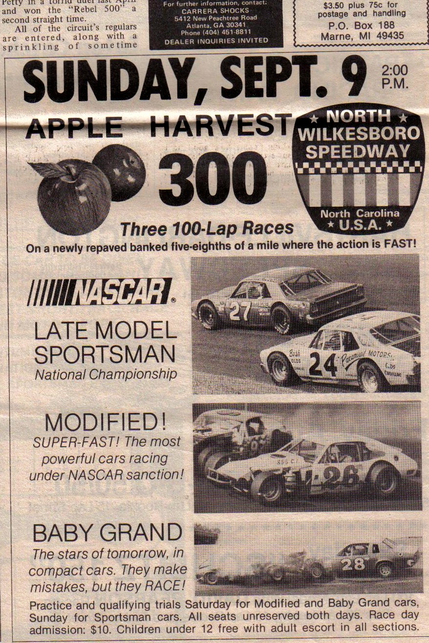 North Wilksboro speedway 1980
