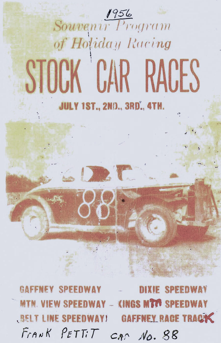 1956 Beltline Speedway Poster