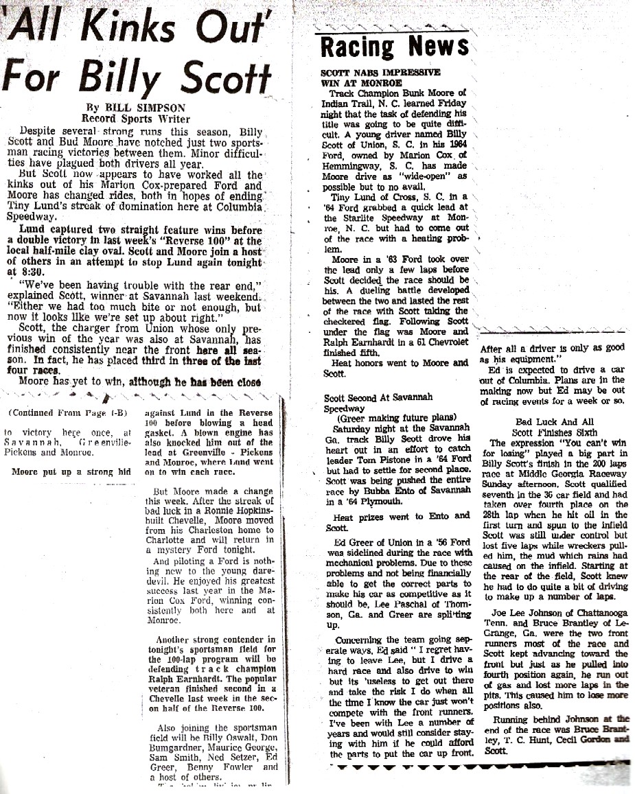 1960 Carolina’s Racing News