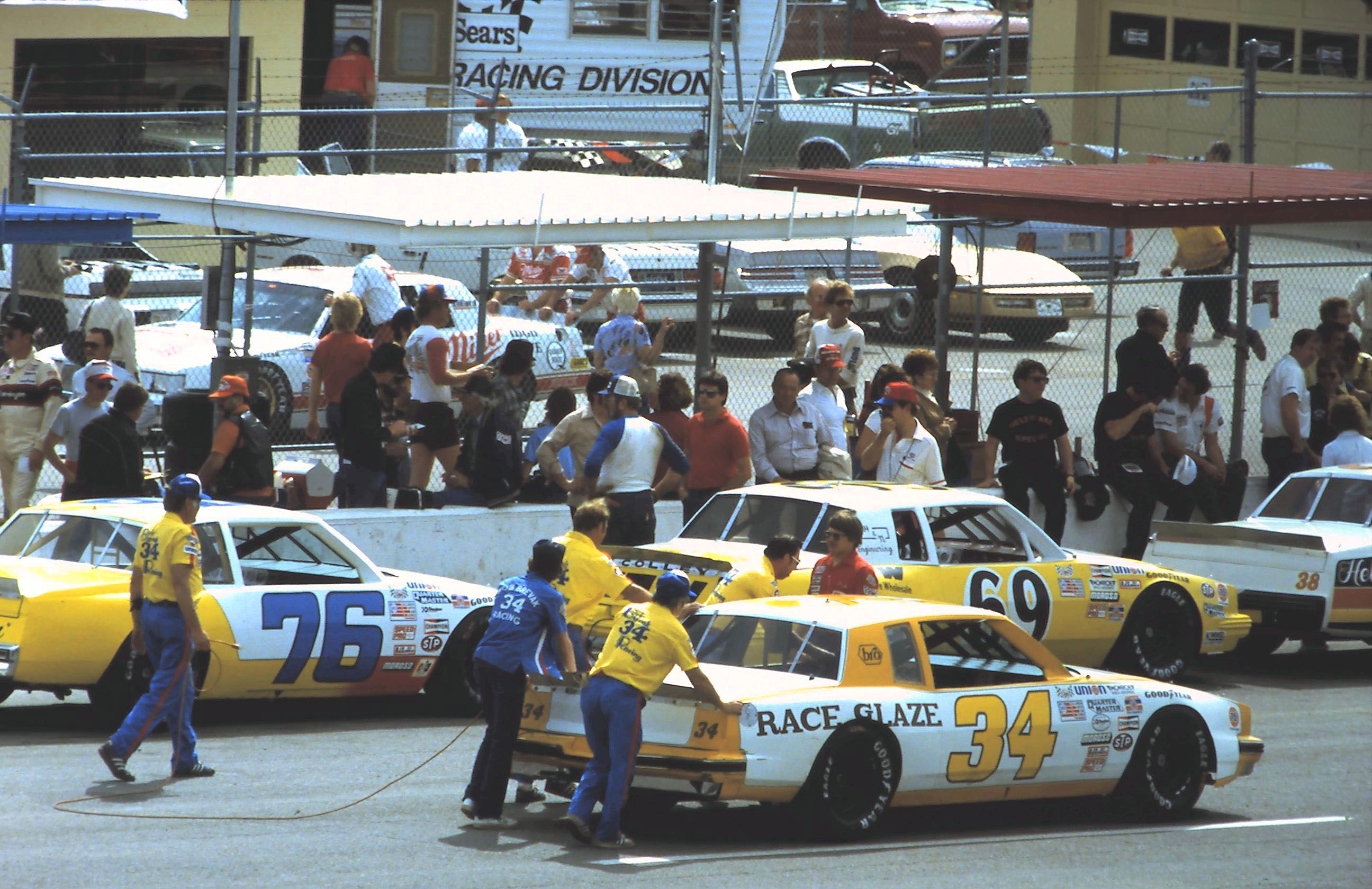 ARCA #34 Bob Brevak #69 Ferrel Harris #76 Duane Pierson 1984 ARCA 200 @ Daytona