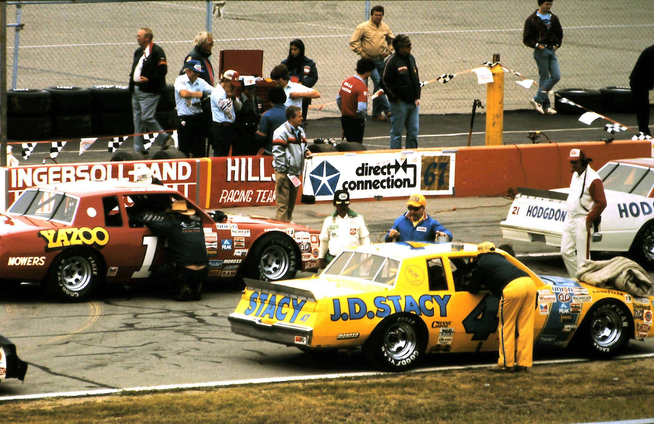 #17 Lake Speed #47 Ron Bouchard 1982 Champion Spark Plug 400 @ Michigan