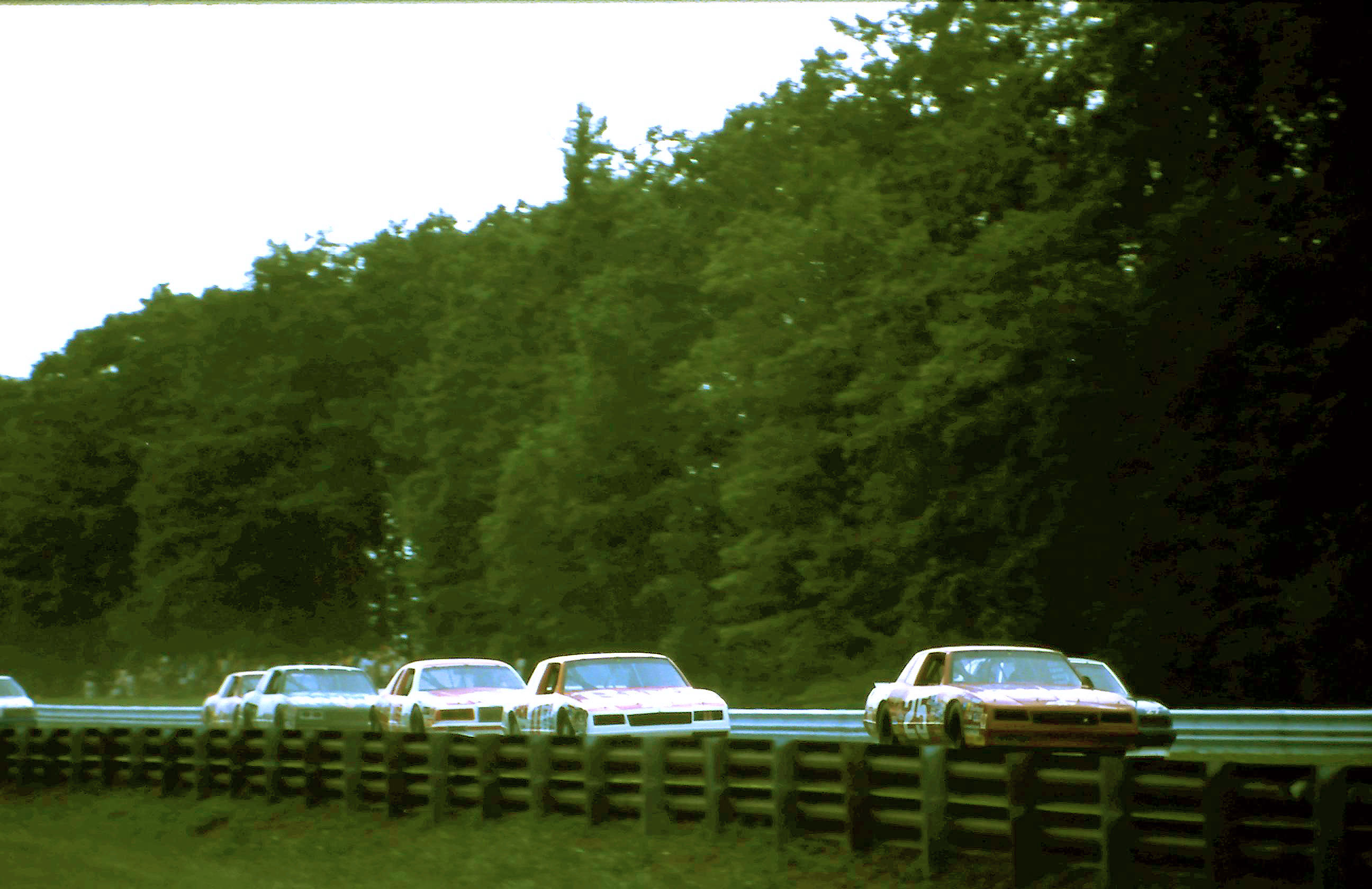 #25 Tim Richmond #11 Darrell Waltrip #15 Ricky Rudd 1986 The Budweiser at the Glen