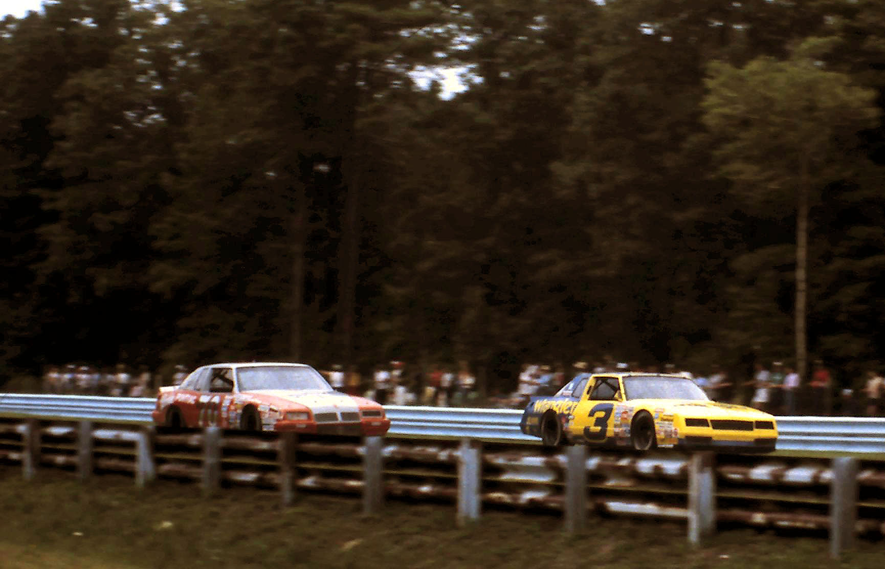 #3 Dale Earnhardt #70 J.D. McDuffie 1986 The Budweiser at the Glen