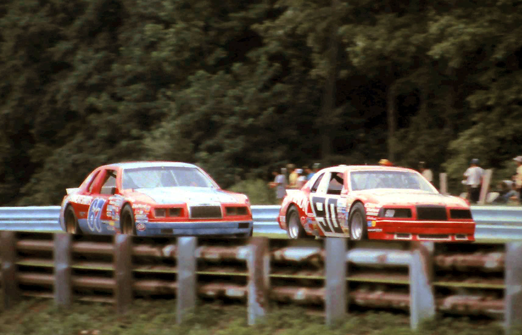 #90 Ken Schrader #67 Buddy Arrington 1986 The Budweiser at the Glen