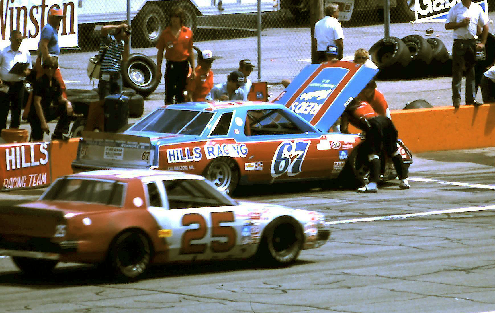#67 Buddy Arrington #25 Ronnie Thomas 1981 Gabriel 400 @ Michigan