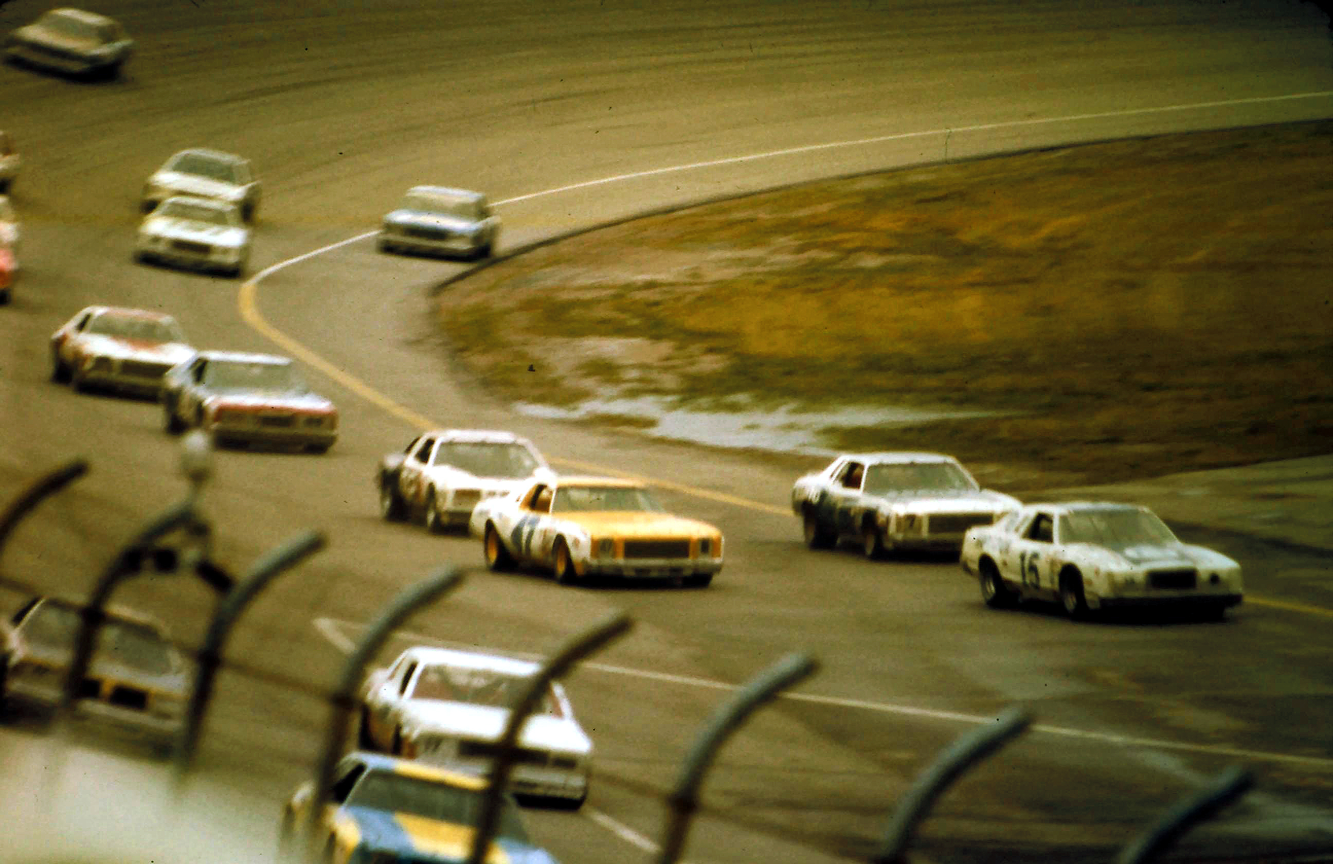 #15 Bobby Allison #7 Richard Brooks #47 Harry Gant #02 Chuck Bown 1980 Gabriel 400 @ Michigan
