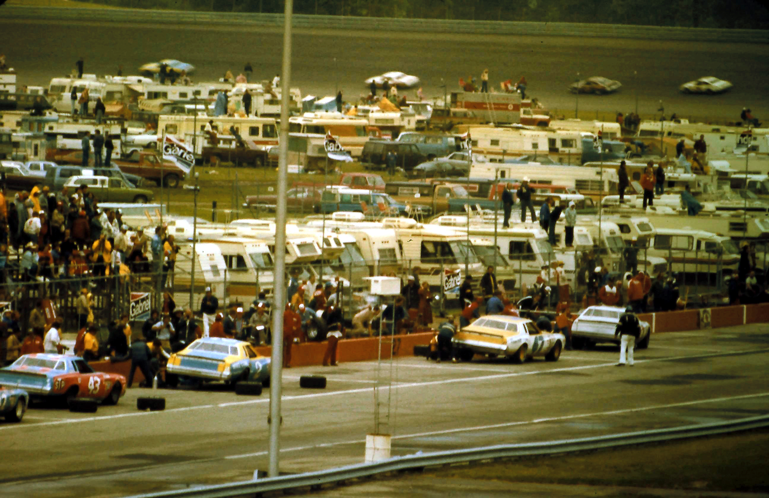 #47 Harry Gant #2 Dale Earnhart #43 Richard Petty 1980 Gabriel 400 @ Michigan