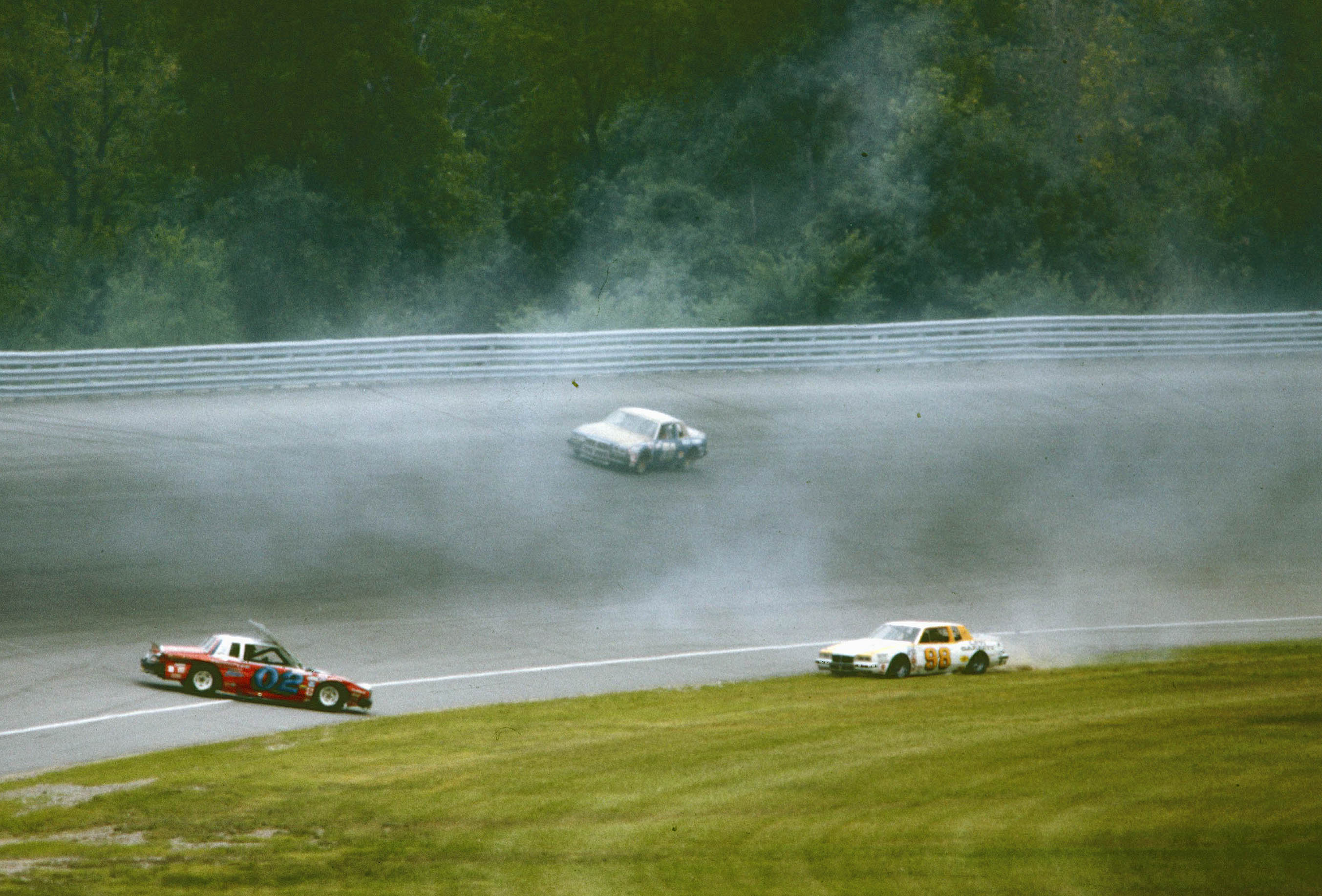 #02 Morgan Shepherd #98 Johnny Rutherford 1981 Champion Spark Plug 400 @ Michigan International Speedway