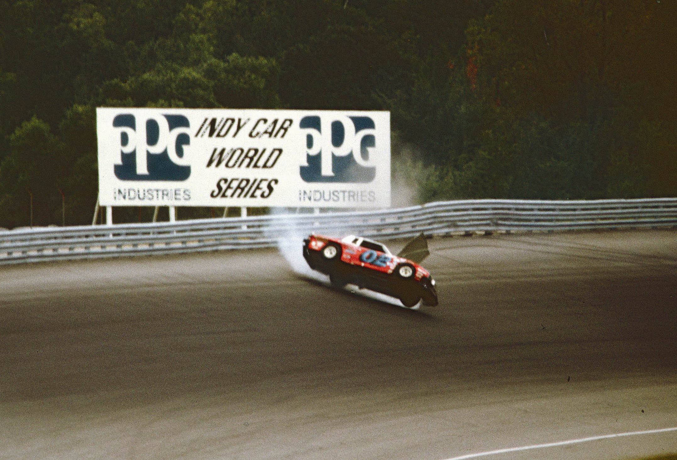 #02 Morgan Shepherd #98 Johnny Rutherford 1981 Champion Spark Plug 400 @ Michigan International Speedway..