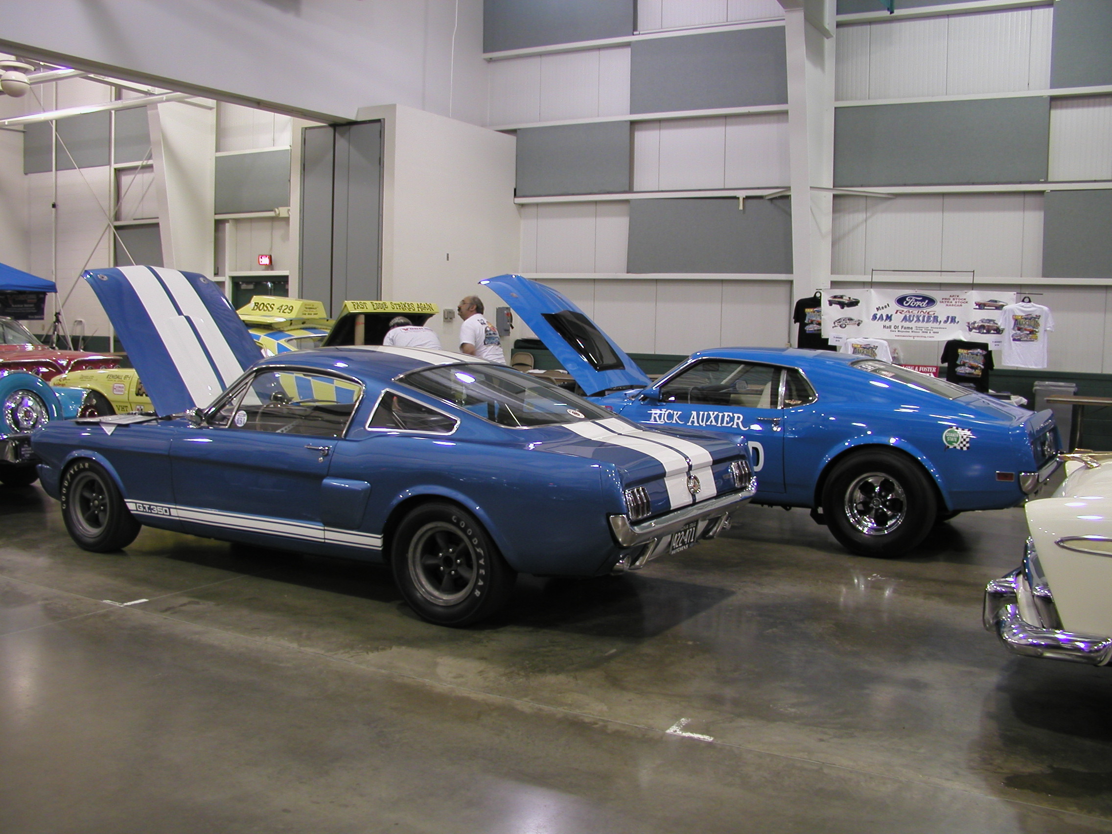 My 66 GT350 and ex Rick Auxier Boss 429 at the York US30 Show in 2006