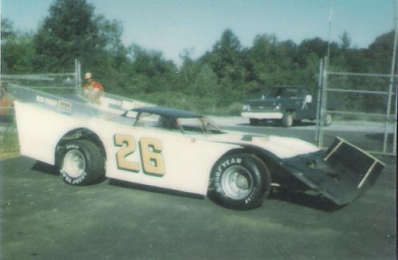 Greenville Pickens dirt car on asphalt