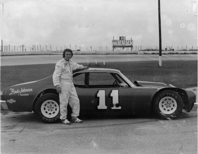 larry shield, meyers speedway, mid 70’s. car owned by a.j.foyt