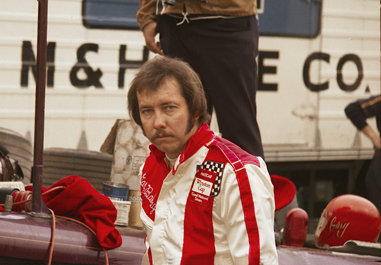 Gary Balough in his pit area.