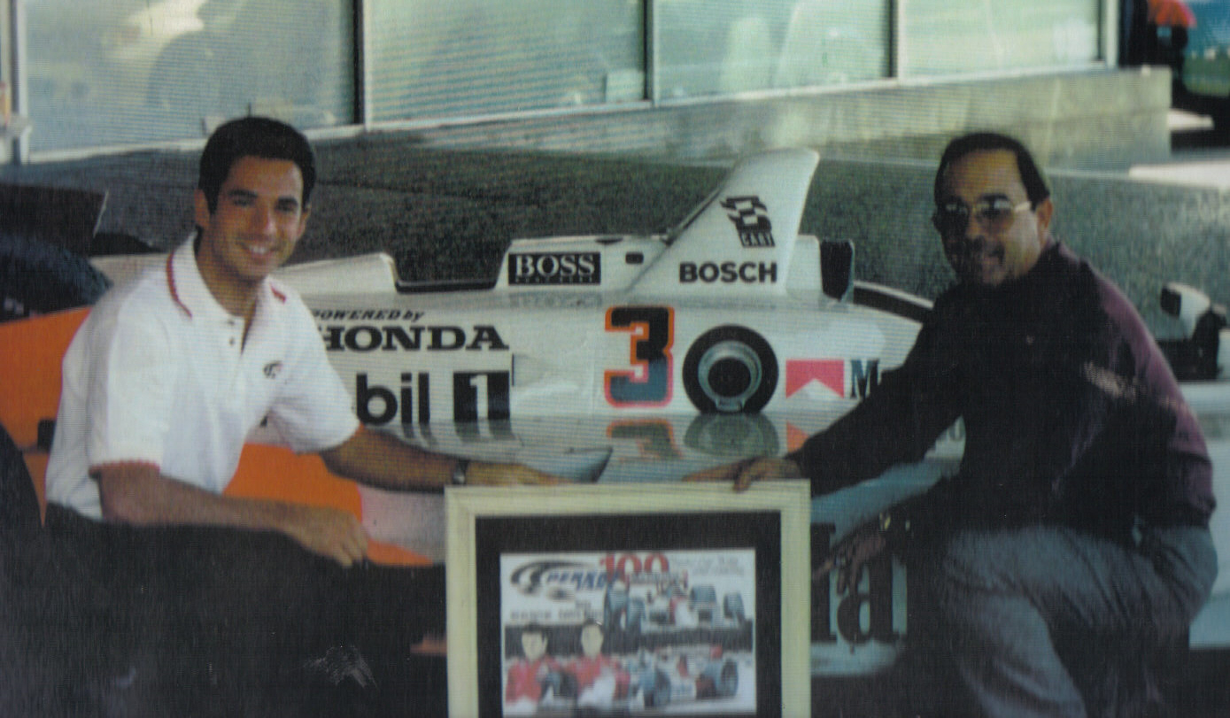 Helio Castroneves and Bill Rankin