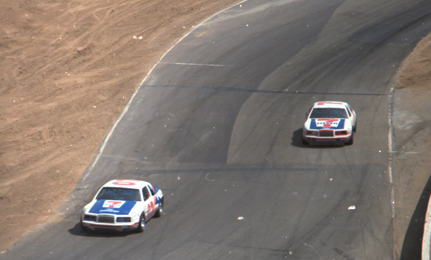 Riverside, 6/2/1985, 7-eleven cars #7 & # 07