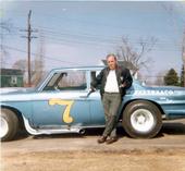 A young Bill Ross with one of his early creations. Bob Anderson was the driver