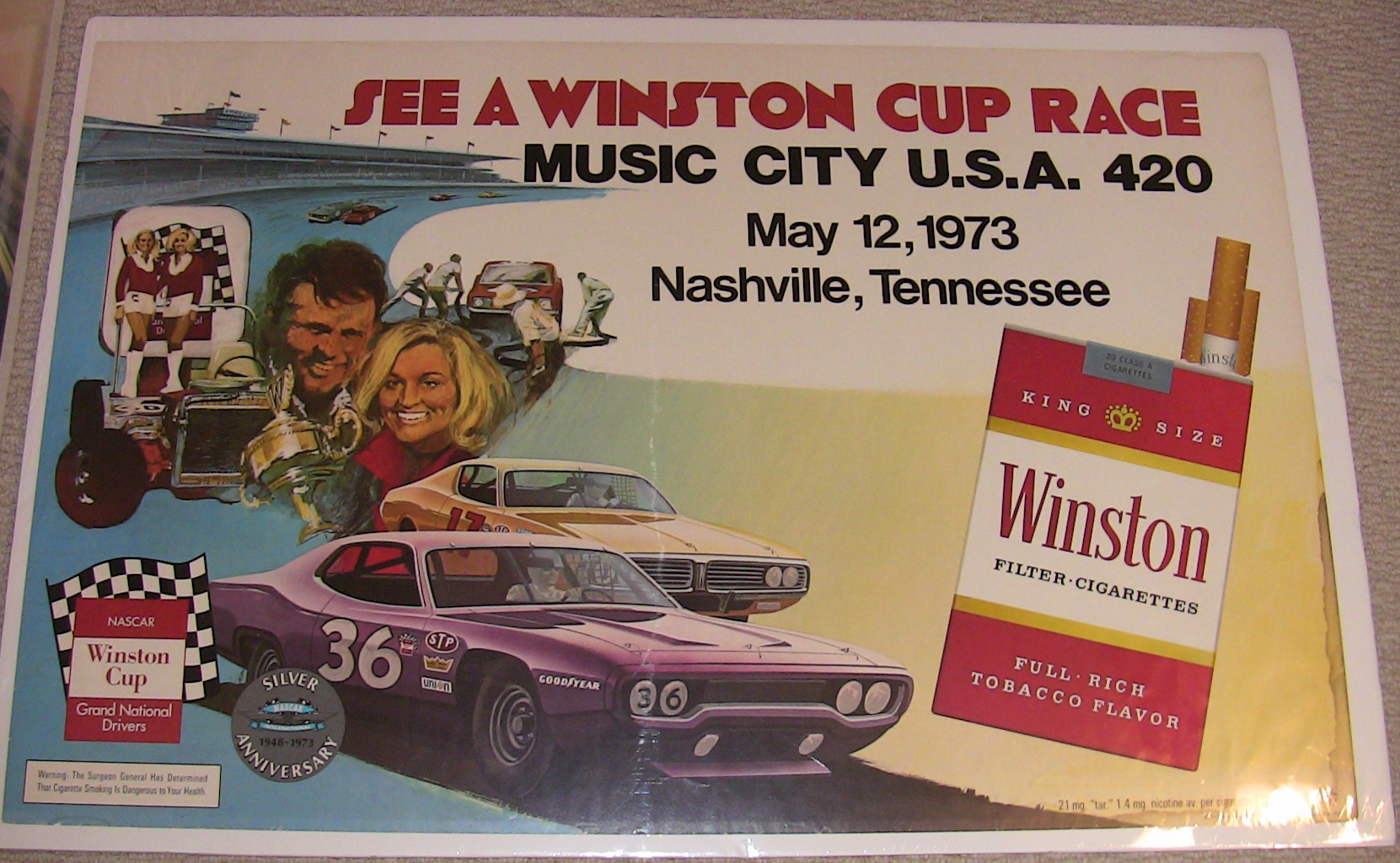 A great poster from Nashville Speedway in 1973