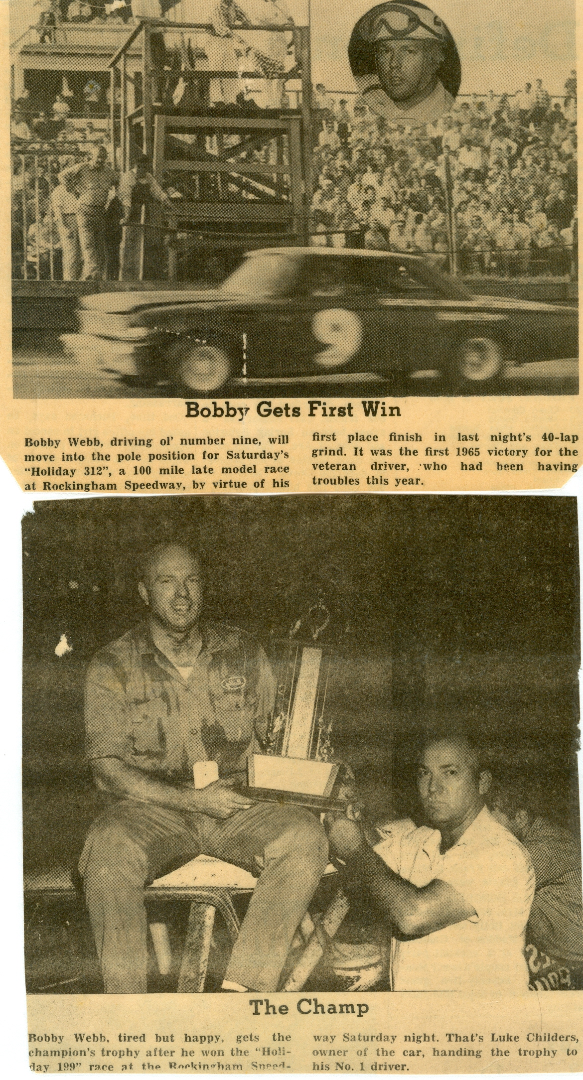 ROCKINGHAM SPEEDWAY 1960’S