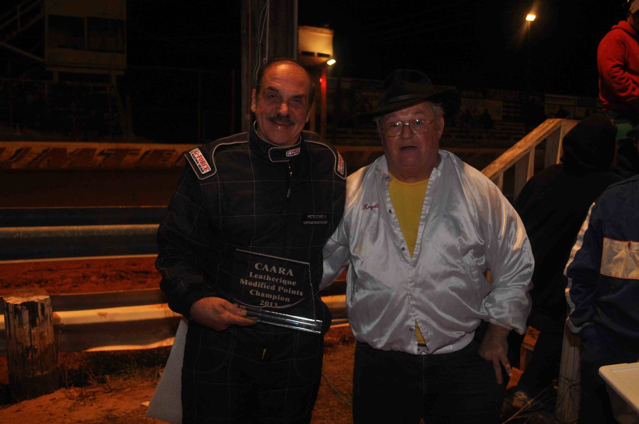 Pete Corey Jr. at Sumter Speedway, S.C. Awarded Points Champion 2013